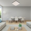 Plafon BABILON kwadratowy mały czarny 4000K barwa neutralna LP-335/1C S 4BK square Light Prestige