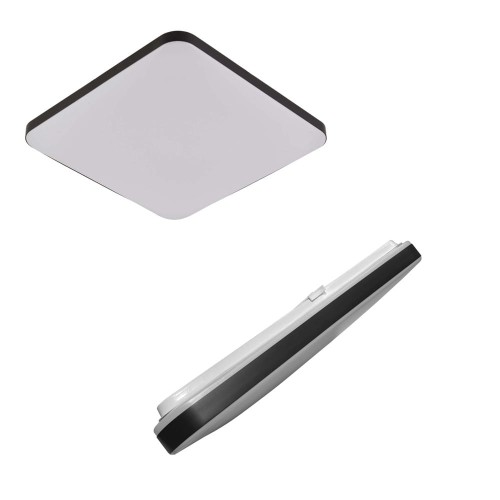 Plafon BABILON kwadratowy mały czarny 4000K barwa neutralna LP-335/1C S 4BK square Light Prestige