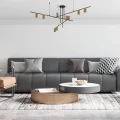 Lampa wisząca ARIZONA 9 czarna/złota LP-074/9PL BK/GD Light Prestige