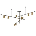 Lampa wisząca ARIZONA 9 czarna/złota LP-074/9PL BK/GD Light Prestige