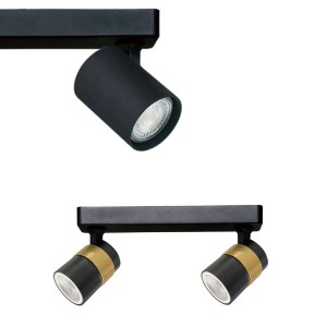 Lampa sufitowa spot Anillo 2 czarny LP-770/2W BK Light Prestige