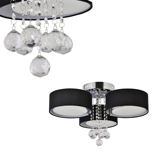 Lampa sufitowa GAMBELA 3 czarna LP-991/3C BK Light Prestige