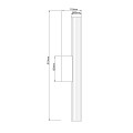 Kinkiet ścienny Linea LED CCT IP44 chrom LP-0510/1W-61 CH Light Prestige