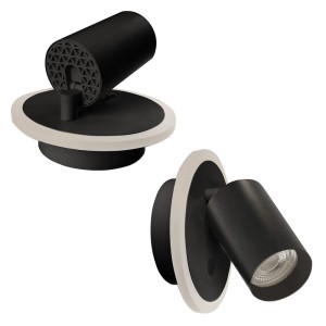 Spot Parma 1 1xGU10 + 1xLED CCT czarny LP-0612/1WS BK Light Prestige
