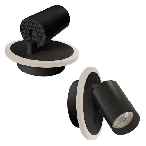 Spot Parma 1 1xGU10 + 1xLED CCT czarny LP-0612/1WS BK Light Prestige