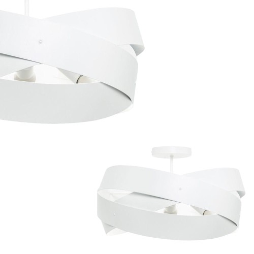 Lampa sufitowa TORNADO 50 cm biała/white 1115 Zuma Line