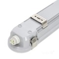 Lampa sufitowa / ścienna liniowa szara hermetyczna 120cm 36W LED barwa neutralna IP66 IK08 Kobi