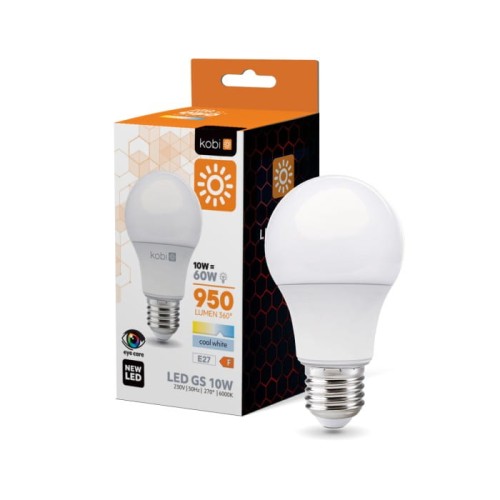 Żarówka LED 10W E27 barwa zimna 6000K Kobi