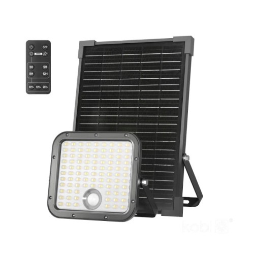 Naświetlacz LED 30W solarny z czujnikiem ruchu IP65 zmiana barwy CCT