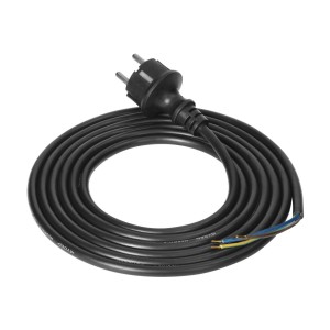  Przewód przyłączeniowy z wtyczką, guma, 3x1,5mm2, 3m