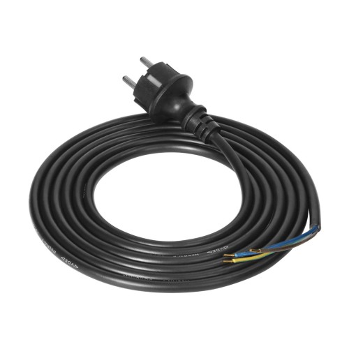  Przewód przyłączeniowy z wtyczką, guma, 3x1,5mm2, 3m