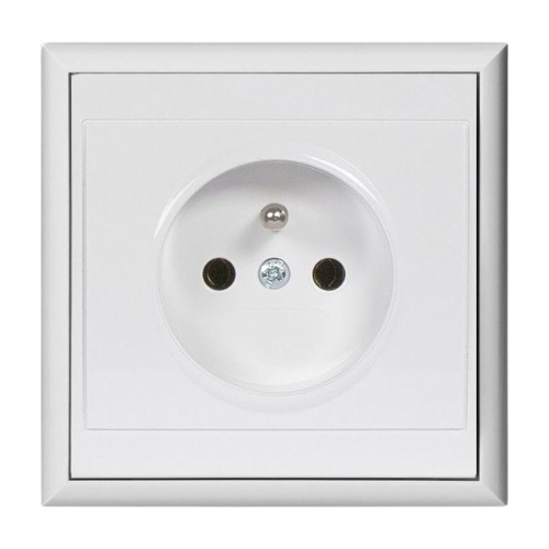 Gniazdo pojedyncze podtynkowe 2P+Z 16A PT-16L białe
