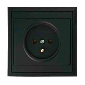 Gniazdo pojedyncze podtynkowe 2P+Z 16A PT-16L czarne