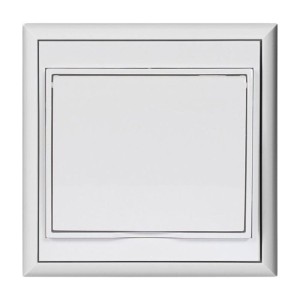 Gniazdo pojedyncze podtynkowe 2P+Z z klapką 16A białe 