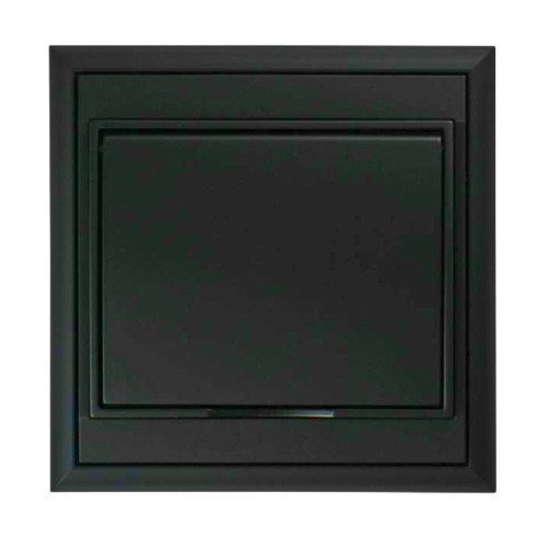 Gniazdo pojedyncze podtynkowe 2P+Z z klapką 16A czarne