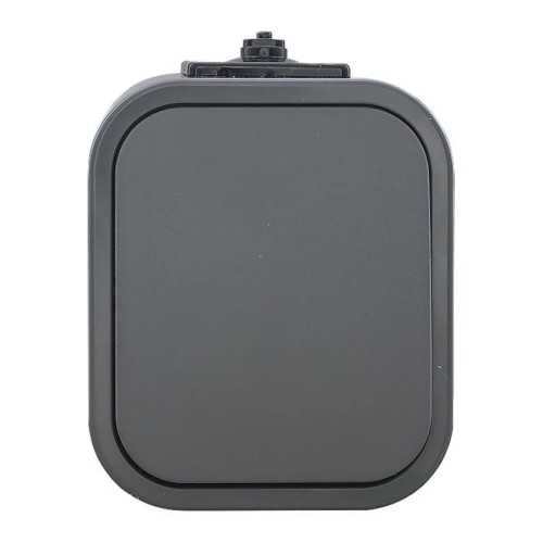 Łącznik włącznik natynkowy szary IP54 10A 250V