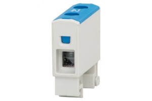 Listwa zaciskowa ZUG na szynę TH 1-torowy 1,5mm2-16mm2 Al/Cu Niebieska