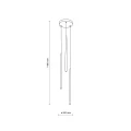 PIANO BLACK GOLD LAMPA WISZACA 3 10117 TK Lighting