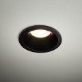 Oczko sufitowe OPTI czarne na gwint GU10 z szklanym kloszem 10577 TK Lighting