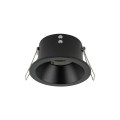 Oczko sufitowe OPTI czarne na gwint GU10 z szklanym kloszem 10577 TK Lighting