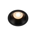 Oczko sufitowe OPTI czarne na gwint GU10 z szklanym kloszem 10577 TK Lighting