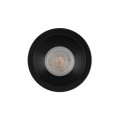 Oczko sufitowe OPTI czarne na gwint GU10 z szklanym kloszem 10577 TK Lighting