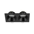 Oczko sufitowe PRISMA czarne na gwint GU10 z szklanym kloszem 10579 TK Lighting