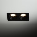 Oczko sufitowe PRISMA czarne na gwint GU10 z szklanym kloszem 10579 TK Lighting