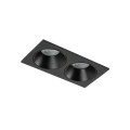 Oczko sufitowe PRISMA czarne na gwint GU10 z szklanym kloszem 10579 TK Lighting