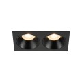 Oczko sufitowe PRISMA czarne na gwint GU10 z szklanym kloszem 10579 TK Lighting