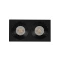 Oczko sufitowe PRISMA czarne na gwint GU10 z szklanym kloszem 10579 TK Lighting