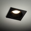 Oczko wpuszczane PRISMA czarna na gwint GU10 z szklanym kloszem 10581 TK Lighting