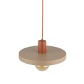 Lampa wisząca SILA ceglasta na gwint E27 z kloszem 10954 TK Lighting