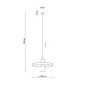 Lampa wisząca SILA ceglasta na gwint E27 z kloszem 10954 TK Lighting