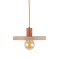 Lampa wisząca SILA ceglasta na gwint E27 z kloszem 10954 TK Lighting