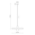 Lampa wisząca SILA ceglasta na gwint E27 z kloszem 10955 TK Lighting