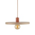 Lampa wisząca SILA ceglasta na gwint E27 z kloszem 10955 TK Lighting