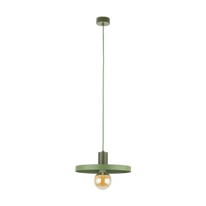 Lampa wisząca SILA zielona na gwint E27 z kloszem 10761 TK Lighting