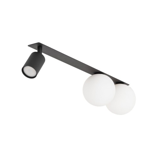 Lampa sufitowa VOX czarna na gwint G9/GU10 z kloszem 10928 TK Lighting