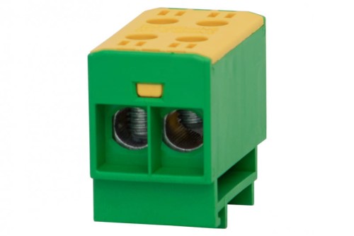 Listwa zaciskowa ZUG na szynę TH 1-torowy 2x 35mm2 Al/Cu Zółto-zielony