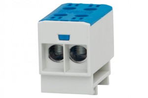 Listwa zaciskowa ZUG na szynę TH 1-torowy 2x 35mm2 Al/Cu Niebieska