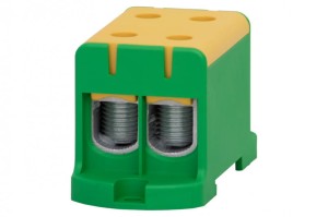 Listwa zaciskowa ZUG na szynę TH 1-torowy 2x 95mm2 Al/Cu Zółto-zielona