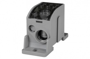 Blok rozdzielczy 1-biegunowy na Szynę TH35 125A 1x35/1x16 - 6x16 Al/Cu  Szary