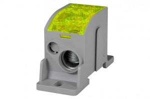 Blok rozdzielczy 1-biegunowy na Szynę TH35 125A 1x35/1x16 - 6x16 Al/Cu ŻO