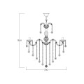 Lampa wisząca CHATEAU Złoty E14 14004/8-GLD Zuma Line