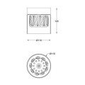 Lampa sufitowa GEM kolor czarny mat metal/szkło, G9 IP20 C0389-01A-P7AC Zuma Line
