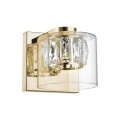 Kinkiet lampa ścienna GEM kolor francuskie złoto metal/szkło, LED 450 Lm 3000K IP20 W0389-01A-F7AC Zuma Line