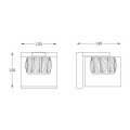 Kinkiet lampa ścienna GEM kolor francuskie złoto metal/szkło, LED 450 Lm 3000K IP20 W0389-01A-F7AC Zuma Line