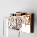 Kinkiet lampa ścienna GEM kolor francuskie złoto metal/szkło, LED 450 Lm 3000K IP20 W0389-01A-F7AC Zuma Line