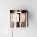 Kinkiet lampa ścienna GEM kolor francuskie złoto metal/szkło, LED 450 Lm 3000K IP20 W0389-01A-F7AC Zuma Line